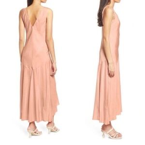 🆕 FRAME Savannah Midi Dress in Pink Clay.